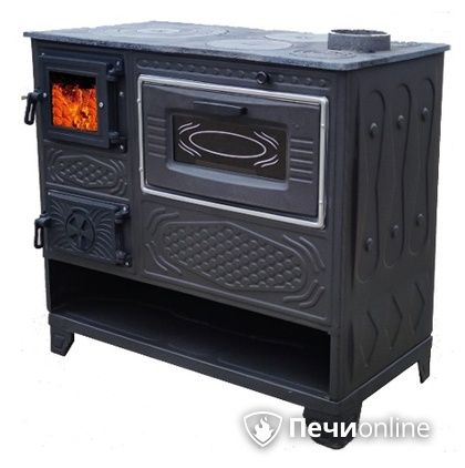 Отопительно-варочная печь МастерПечь ПВ-05С с духовым шкафом, 8.5 кВт в Магадане